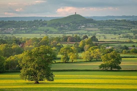Running on the Somerset Levels